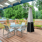 Estufa a Gas Exterior Terraza OBELISK Negra 15