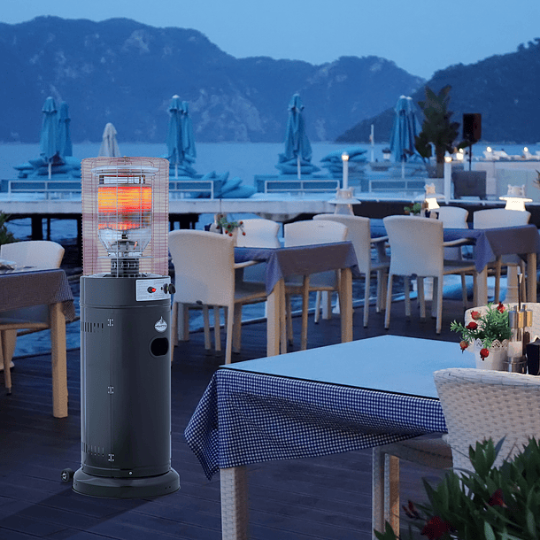 Estufa a Gas Exterior Terraza CILDRO LW Inox 1,35 metros 8