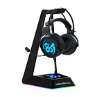 Pack Soporte Auriculares RGB Raksha + Audifono RGB 7.1 Kimera 1