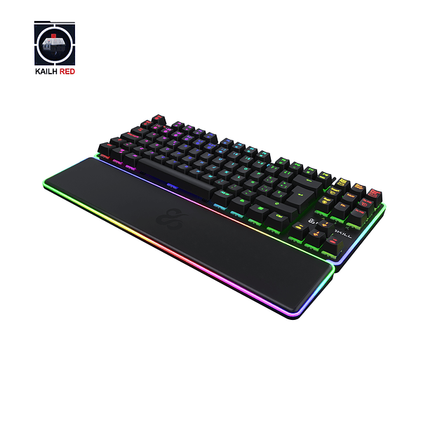 Teclado Gamer Gungnyr Negro TKL Pro RGB Switch Gateron Red 5