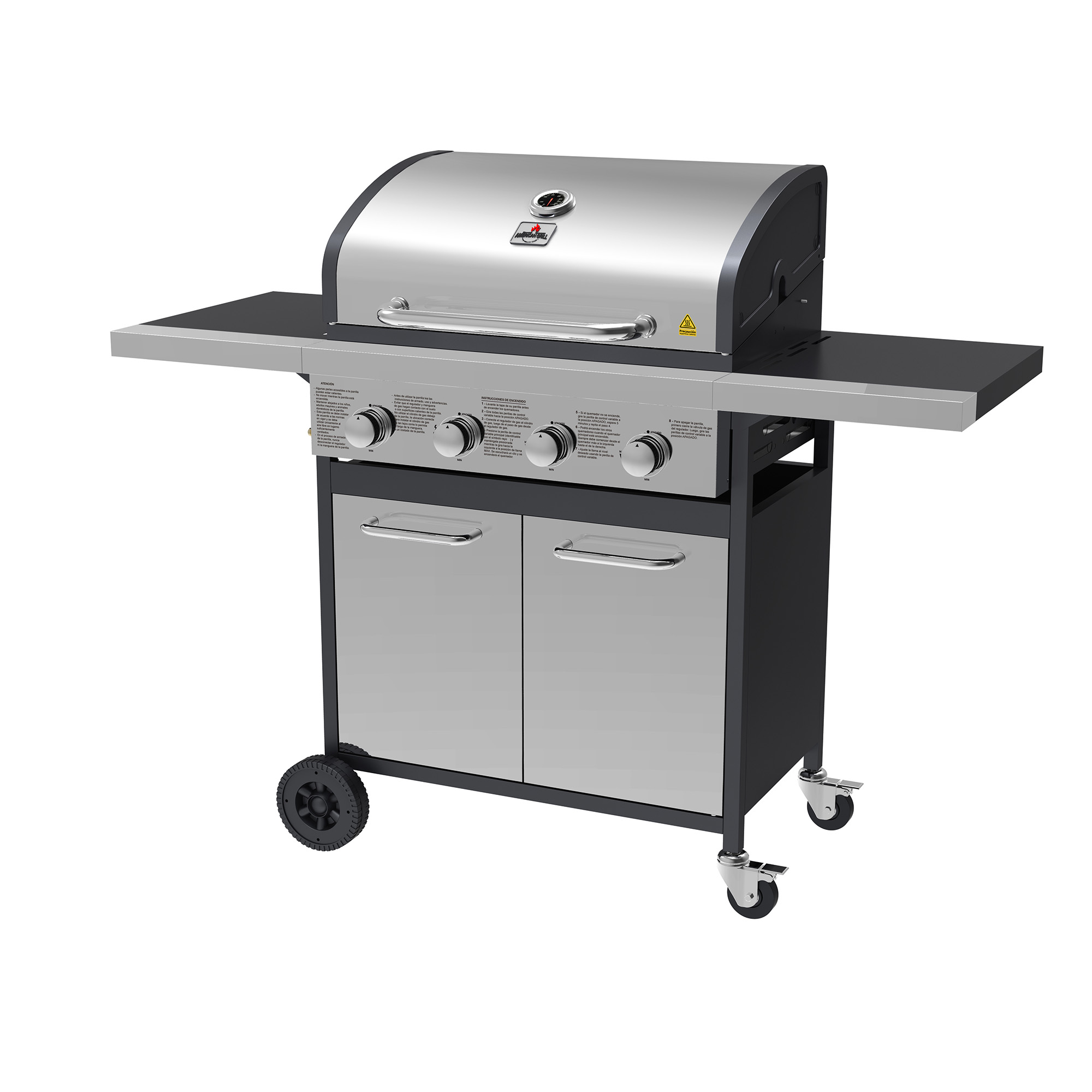 Parrilla a Gas Oregon 4 Quemadores Inox | A2 Brands