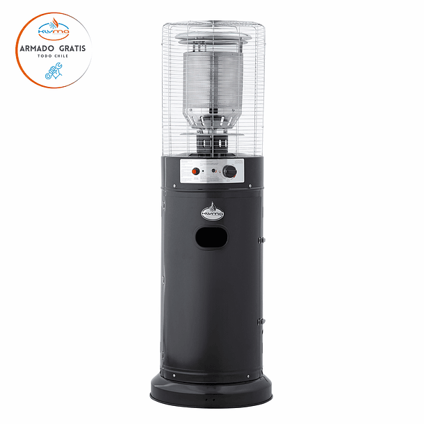 Estufa  Segunda Seleccion a Gas Exterior Terraza CILDRO LW Negra 1,35 metros 3