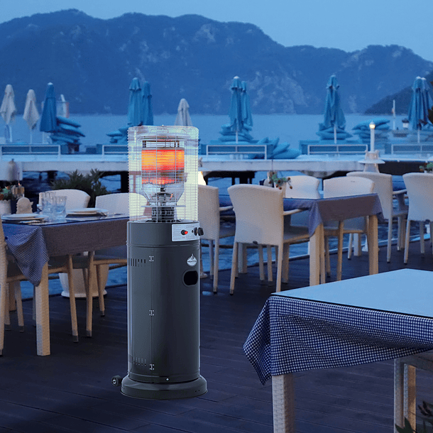 Estufa  Segunda Seleccion a Gas Exterior Terraza CILDRO LW Negra 1,35 metros 6