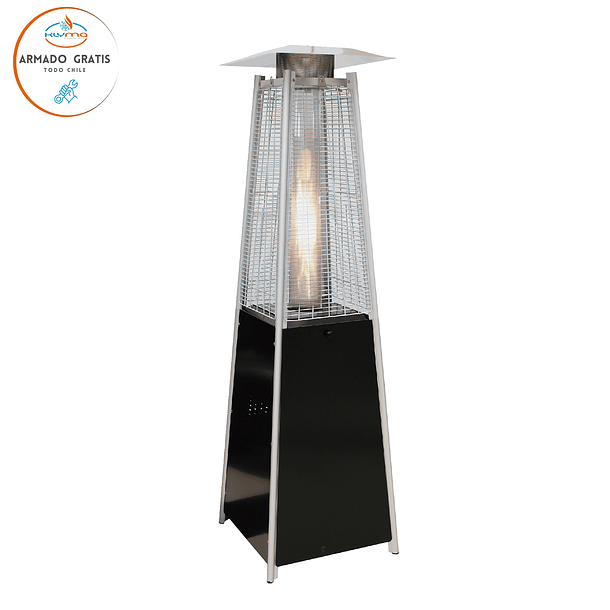 Estufa Segunda Seleccion a Gas  Exterior Terraza OBELISK LW Negro 1,8 metros 3