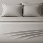 Sábanas Super King Algodón Egipcio 300 Hilos Gris 2