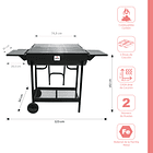 Parrilla a Carbón Doble Tambor Austin Black 2