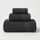 Juego Toallas 1450 Gramos Algodón Egipcio Baño, Mano y Mano Visita Gris Pizarra 1