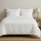 Funda Plumón King Algodón Egipcio 300 Hilos Liso Blanco 1