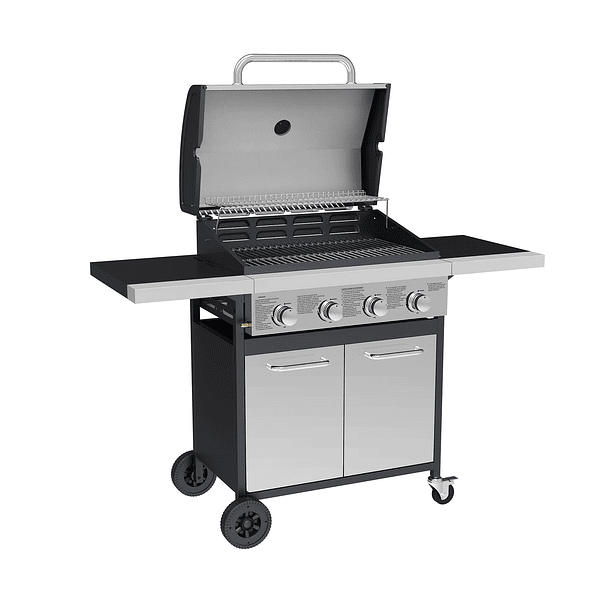 Parrilla Segunda Seleccion a Gas Oregon 4 Quemadores Inox 4