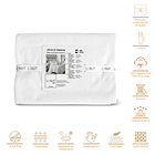 Sábanas 1 Plaza Algodón Giza Percale Egipcio 300 Hilos  Liso Blanco 2