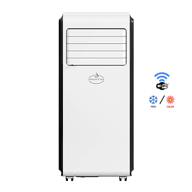 Aire Acondicionado Segunda Seleccion Portátil FRIO-CALOR Wifi 9000 BTU ꓘÖLD 9wf PRO White