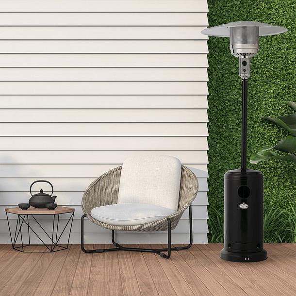 Estufa Segunda Seleccion a Gas Exterior Terraza SETAX Negra 11