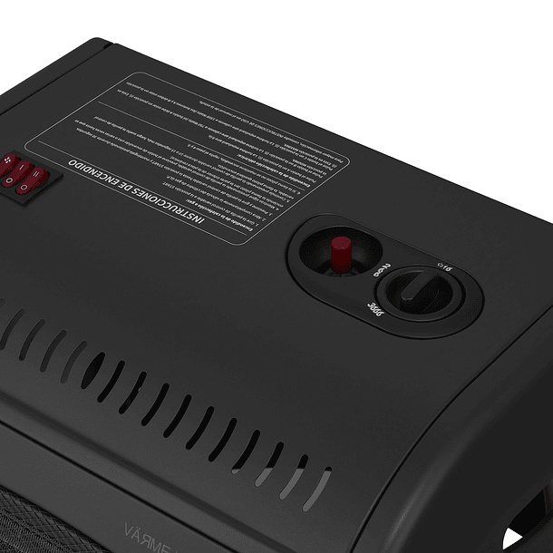 Estufa Segunda Seleccion a Gas Hibrida 15 Kg 4.2Kw 1500W VARME HYBRID Black 4