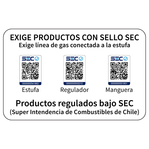 Estufa Segunda Seleccion a Gas Hibrida 15 Kg 4.2Kw 1500W VARME HYBRID Black 7