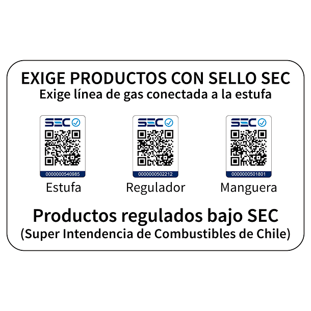 Estufa Segunda Seleccion a Gas 15 Kg 4,2 Kw VÄЯME PRO Black 7