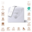 2 Sábanas 1 Plaza Polycotton 200 Hilos Essentials Liso Blanco 2