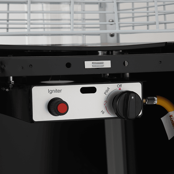 Estufa Segunda Seleccion a Gas Exterior Terraza OBELISK Negra 10