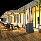 Estufa Segunda Seleccion a Gas  Exterior Terraza OBELISK Rattan 4