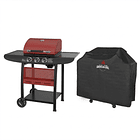 Set Parrilla a Gas 3 Quemadores Kansas Red + Funda S 1