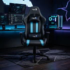 Silla Gamer Furious Negro /Azul 12