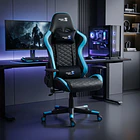 Silla Gamer Shooter Negro /Azul 12