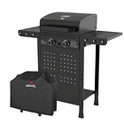 Set Parrilla Gas 2 Quemadores Vermont Black + Funda XS 1