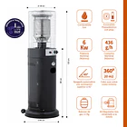 Estufa  Segunda Seleccion a Gas Exterior Terraza CILDRO LW Negra 1,35 metros 2