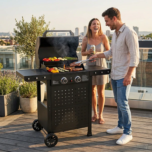 Parrilla Gas Vermont 2B Black 6