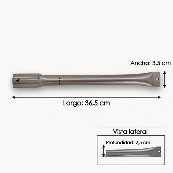 Quemador Tubular Universal   36,5 x 3,5 x 2,5 cm American Grill 4