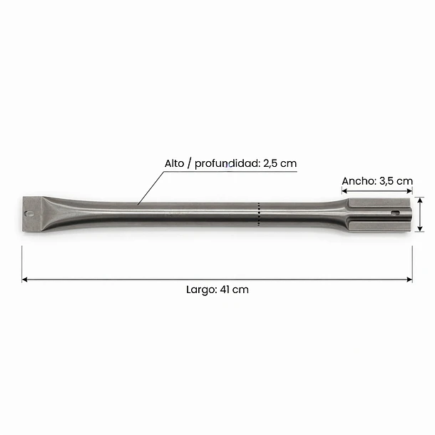 Quemador Tubular Universal 41 x 3,5 x 2,5 cm American Grill 4