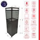 Estufa a Gas Exterior VULKAN Black 2