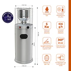 Estufa a Gas Exterior CILDRO LW  Gris E106 2