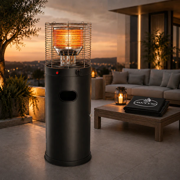 Estufa a Gas Exterior CILDRO LW  Black  E106  + Funda 5