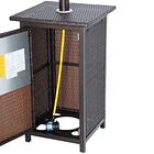 Estufa a Gas Exterior Terraza SETAX Rattan 5