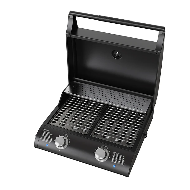 Parrilla Exterior Eléctrica E2B Boston Black + Funda EXS  4