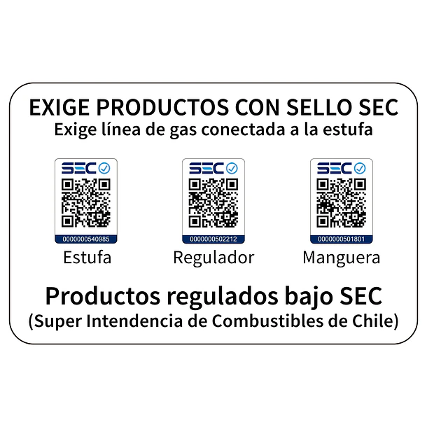 Estufa Segunda Seleccion a Gas Interior 15 Kg 4,2 Kw VARME PRO Black 9