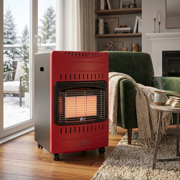 Estufa Segunda Seleccion a Gas Interior 15 Kg 4,2 Kw VARME PRO Red 4
