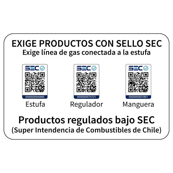 Estufa Segunda Seleccion a Gas Interior 15 Kg 4,2 Kw VARME PRO Red 10