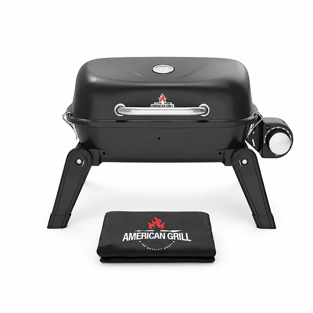 Parrilla Exterior -Interior Eléctrica E1B Aspen Black + Funda EXS  1