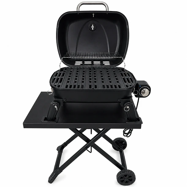 Parrilla Exterior - Interior Electrica E1B Aspen Black con Carro  5