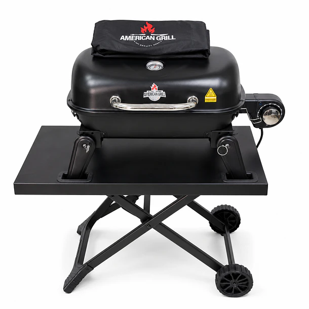 Parrilla Exterior - Interior Eléctrica E1B Aspen Black con Carro + Funda S 3
