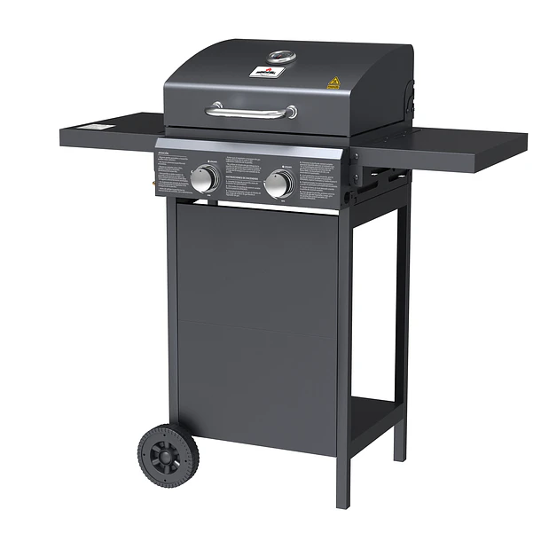 Parrilla Gas Dallas 2B Black + Funda XS 5