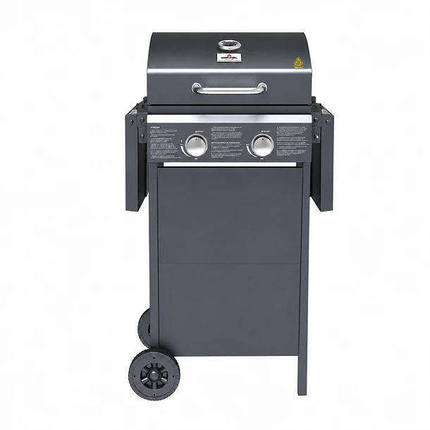 Parrilla Gas Dallas 2B Black + Funda XS 7