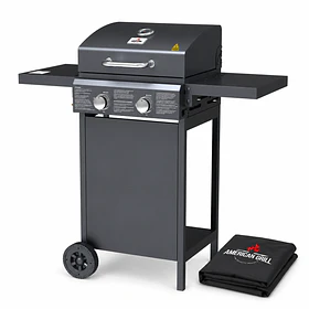 Parrilla Gas Dallas 2B Black + Funda XS