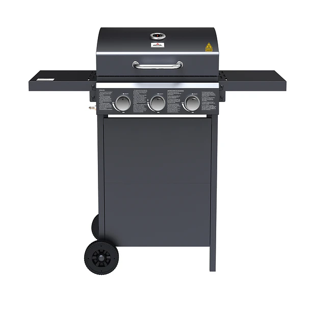 Parrilla Gas Phoenix 3B Black + Funda XS 4
