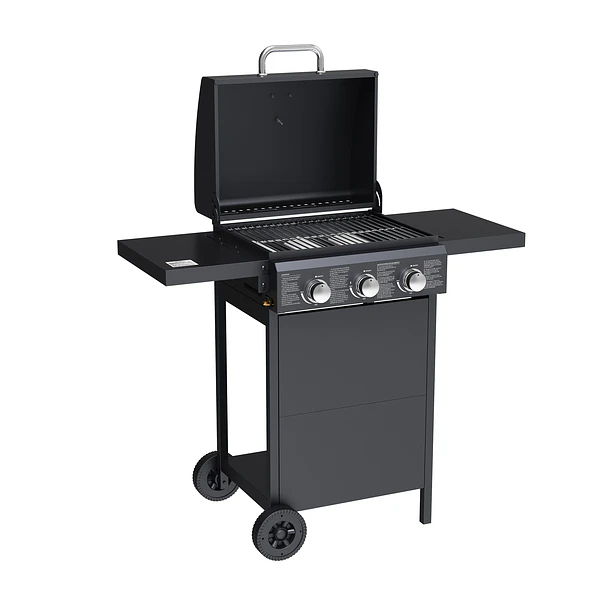 Parrilla Gas Phoenix 3B Black + Funda XS 8