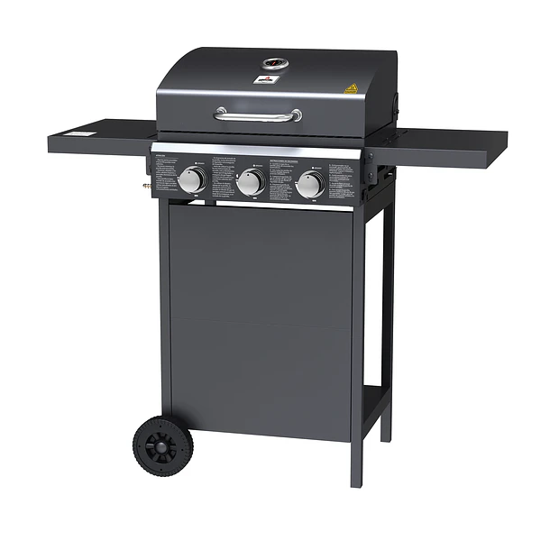 Parrilla Gas Phoenix 3B Black + Funda XS 5
