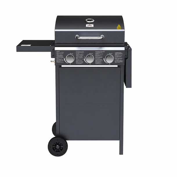 Parrilla Gas Phoenix 3B Black + Funda XS 6