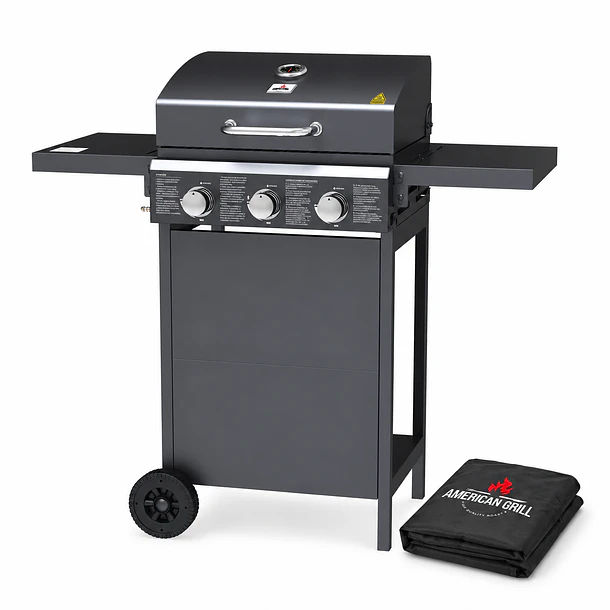 Parrilla Gas Phoenix 3B Black + Funda XS 1