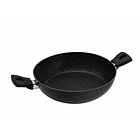 Wok 2 Asas 24cm Negro Antiadherente Daily 1